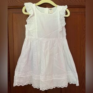 Toddler Girl’s White Eyelet Dress